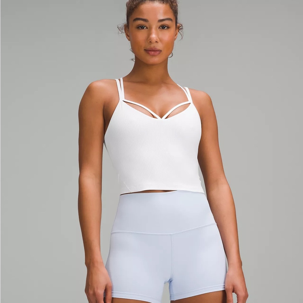 Lululemon Align NWT Strappy Ribbed Tank white